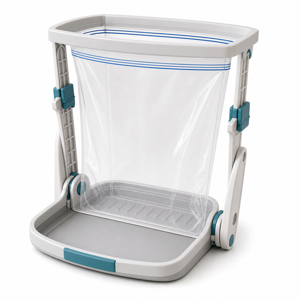 swedenchoice™ ZipDock Marinade & Freezer Bag Prep Station