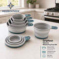 swedenchoice™ GripNest Silicone Measuring Cup Set