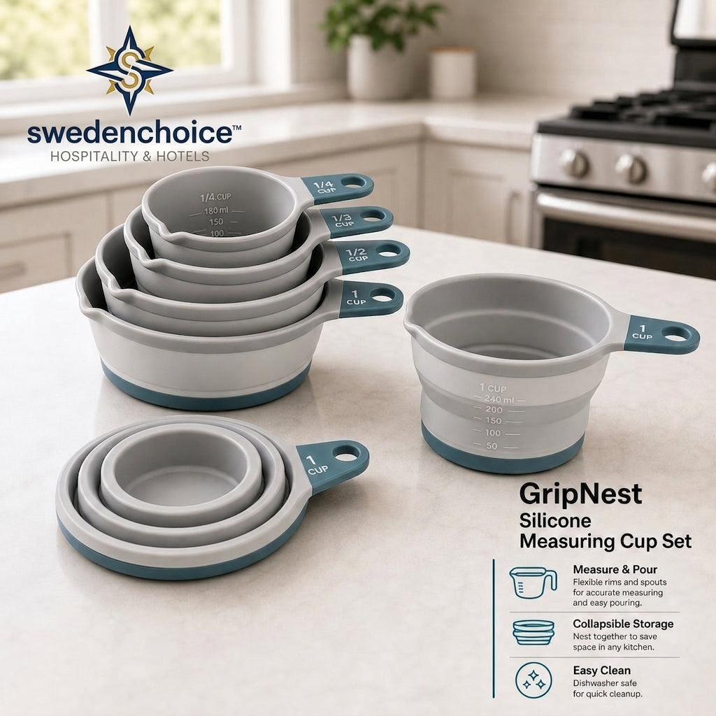 swedenchoice™ GripNest Silicone Measuring Cup Set