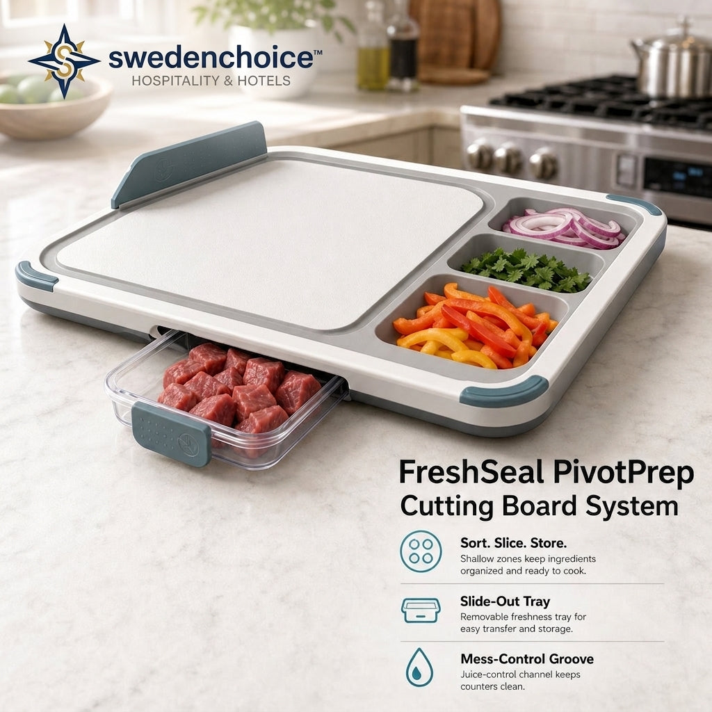 swedenchoice™ FreshSeal PivotPrep Cutting Board System