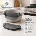 swedenchoice™ FlexTurn Clip-On Pan Strainer & Turner